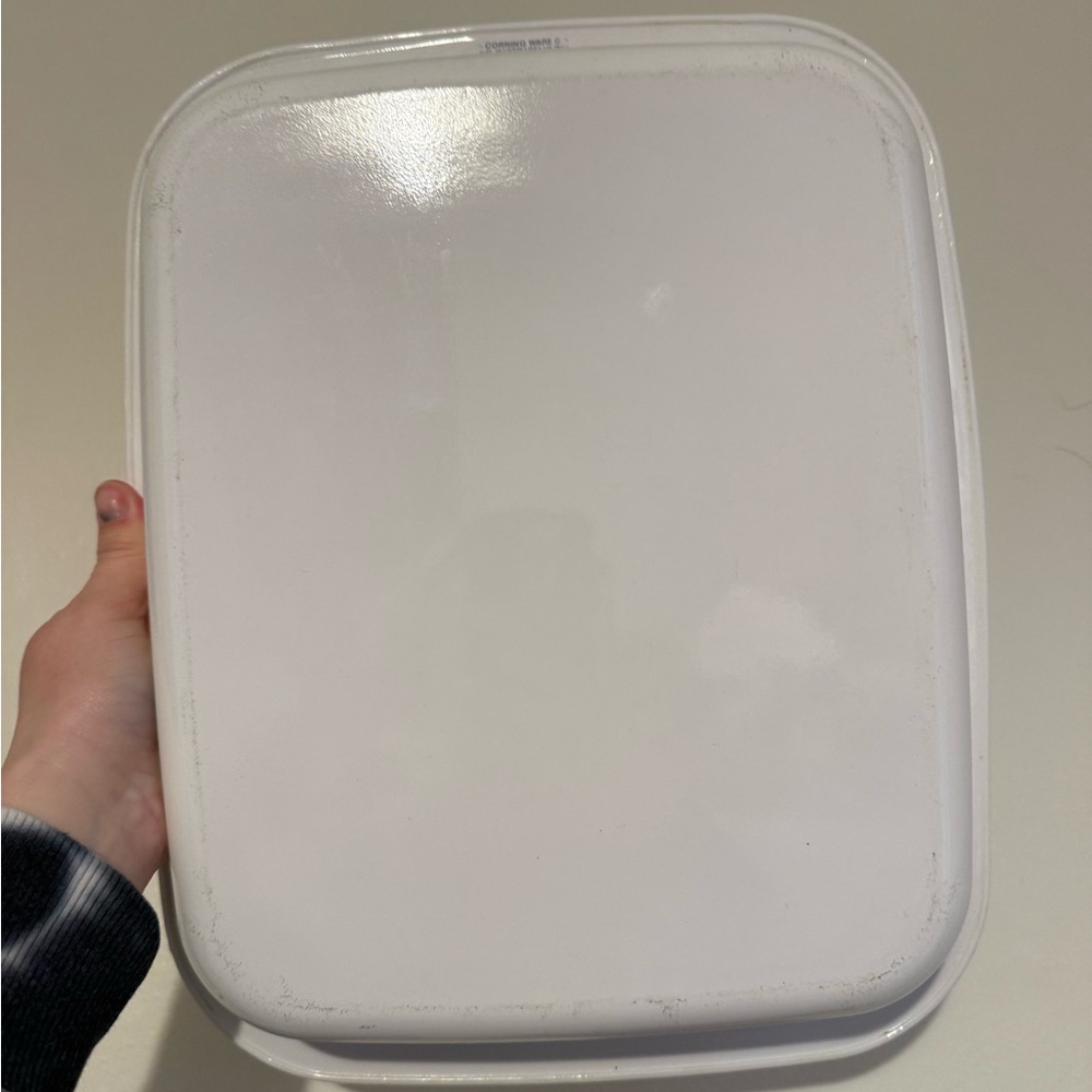 Corningware White Baking Dish with Floral Design - Picture 4 of 6